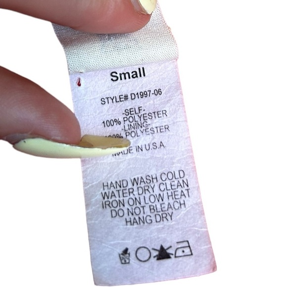 Anthropologie Needle & Thread Red Floral Dress Semi Sheer Size Small - Picture 7 of 9